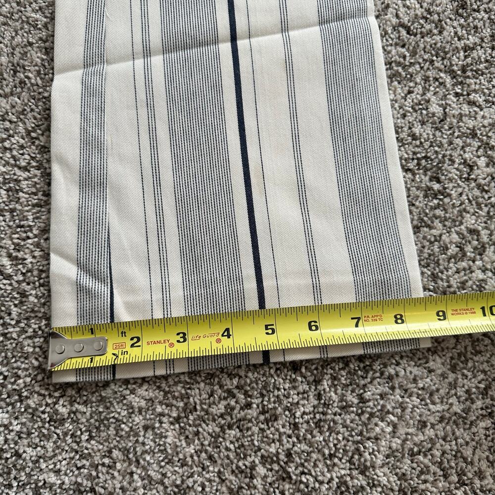 Cartonnier Anthropologie cream & navy blue striped Charlie crop flare pants, 6 - Picture 12 of 14